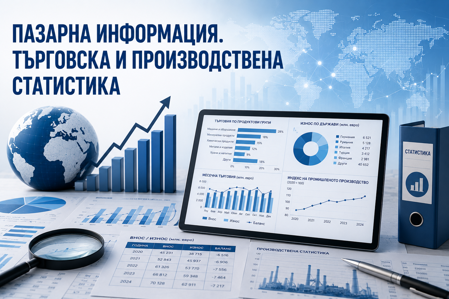 Пазарна информация. Търговска и производствена статистика
